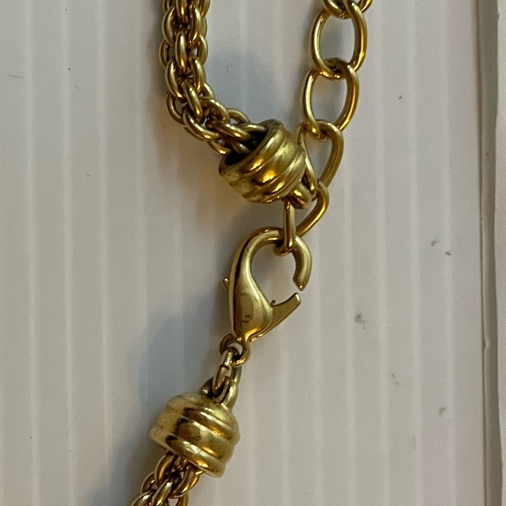 Lia Sophia & Premier Designs Modern/Vintage Necklace Bundle Gold/Black & Green - Picture 7 of 7